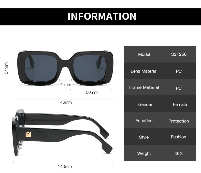RETRO LARGE SQUARE - SUNGLASSES