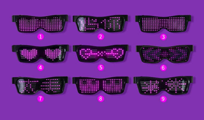 MULTICOLOR FLASHING - LED GLASSES