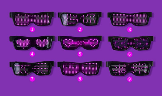 MULTICOLOR FLASHING - LED GLASSES