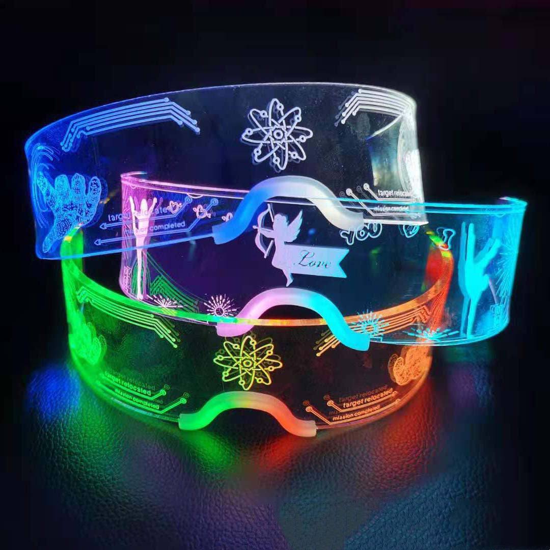 COLORFUL GLOWING - LED GLASSES